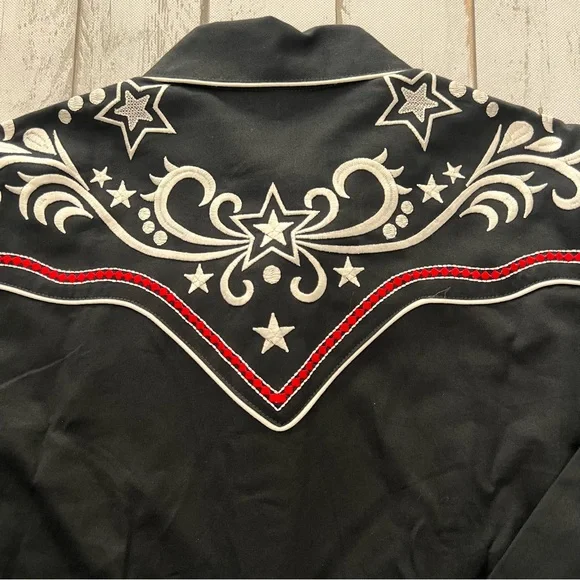Rockmount Men's Star & Scroll Embroidered Western Shirt Sz XL - Picture 4 of 9